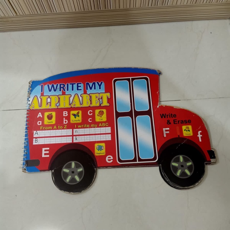 

Buku belajar tulis alfabet/buku belajar tulis/buku wipe and clean