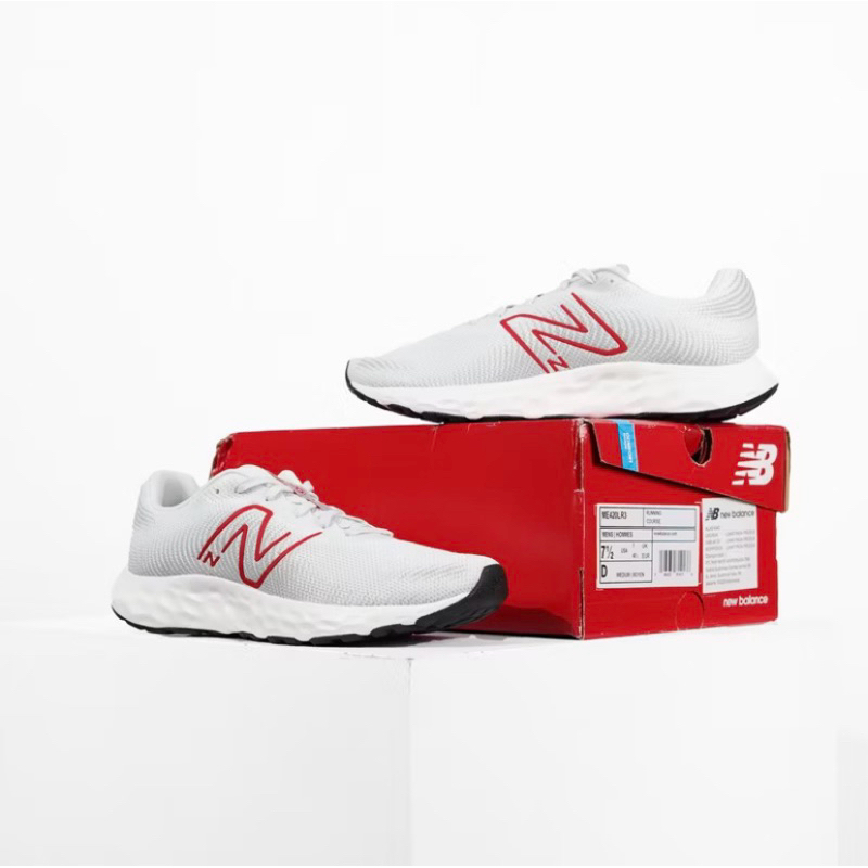 Sepatu Lari NB 420 v3 Quartz Grey True Red [ME420LR3] Original