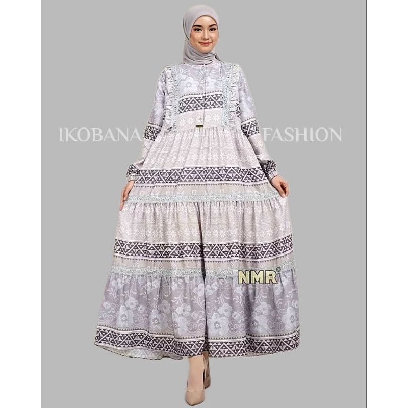NAMIRA VOL 2633 - MIDI DRESS MARBELA MIX RENDA IMPORT | DRESS MARBELA PRINT PREMIUM | BAJU WANITA | 