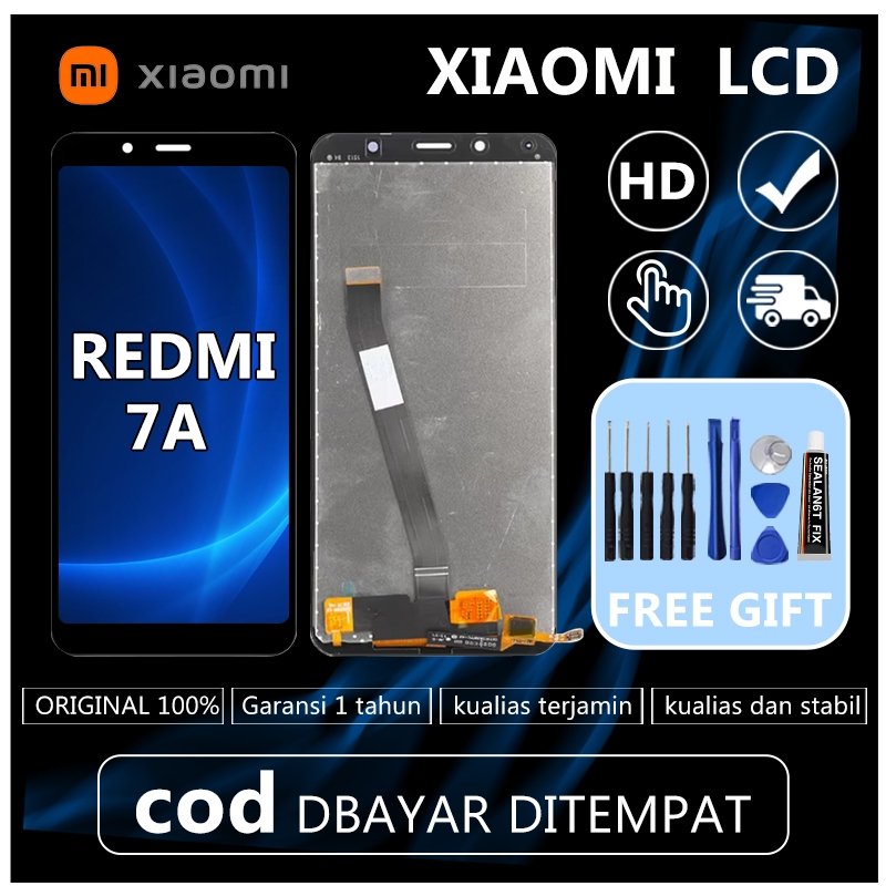 LCD xiaomi redmi 7a  HD TOUCHSCREEN  ORIGINAL 100% FULL SET【ORIGINAL Garansi 1 tahun 】