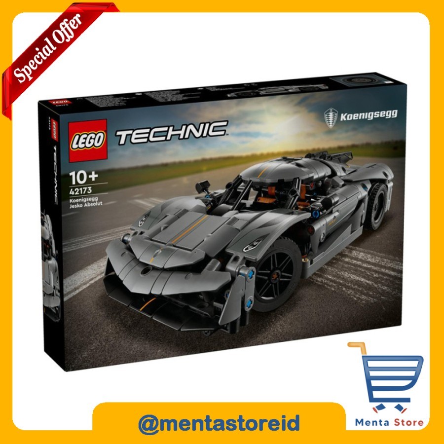 LEGO Technic 42173 Koenigsegg Jesko Absolut Grey Hypercar