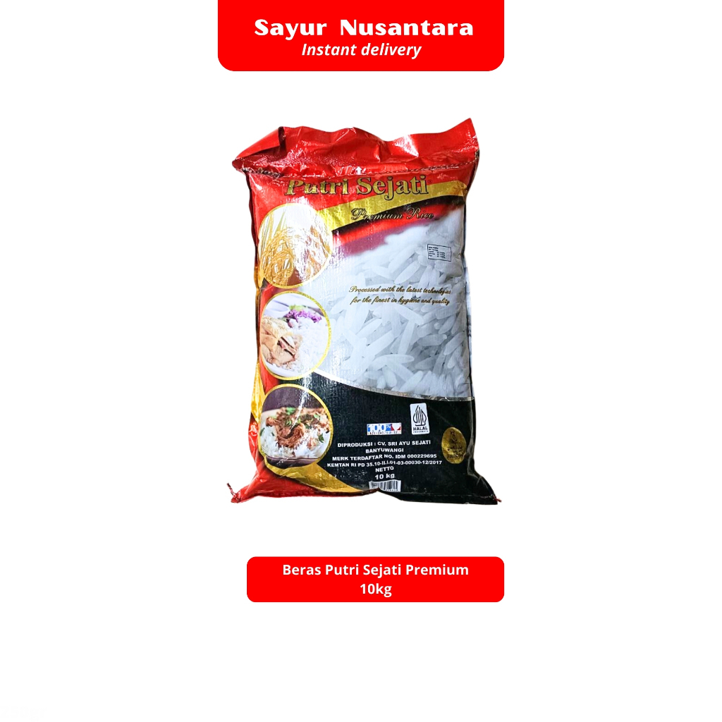 

Beras Putri Sejati Premium 10kg - Sayur Nusantara