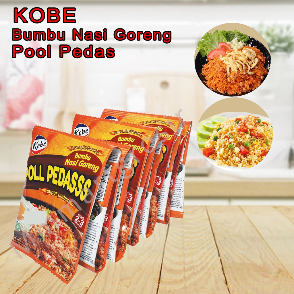 

Kobe bumbu nasi goreng Poll pedas 20gr