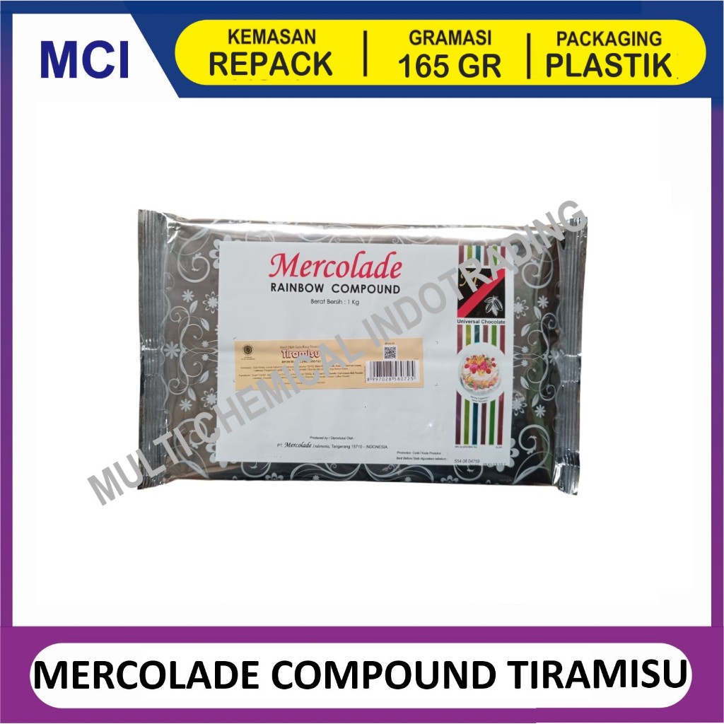 

MERCOLADE RAINBOW COMPOUND TIRAMISU / COKELAT COMPOUND TIRAMISSU - 165 GR