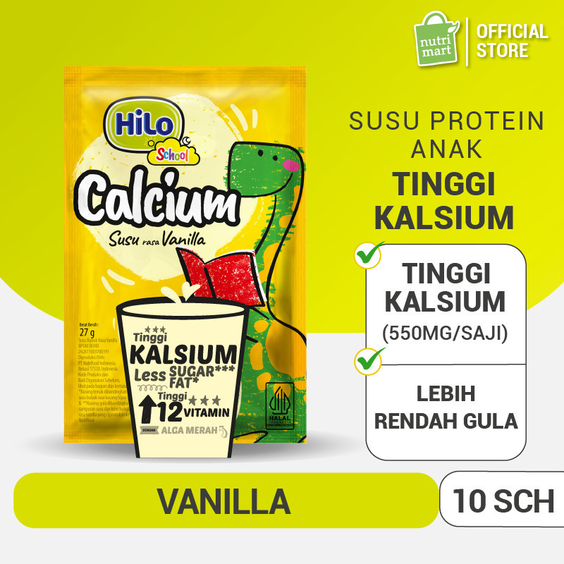 

HiLo School Vanilla 10 Sachet - Susu Anak Tinggi Kalsium Protein