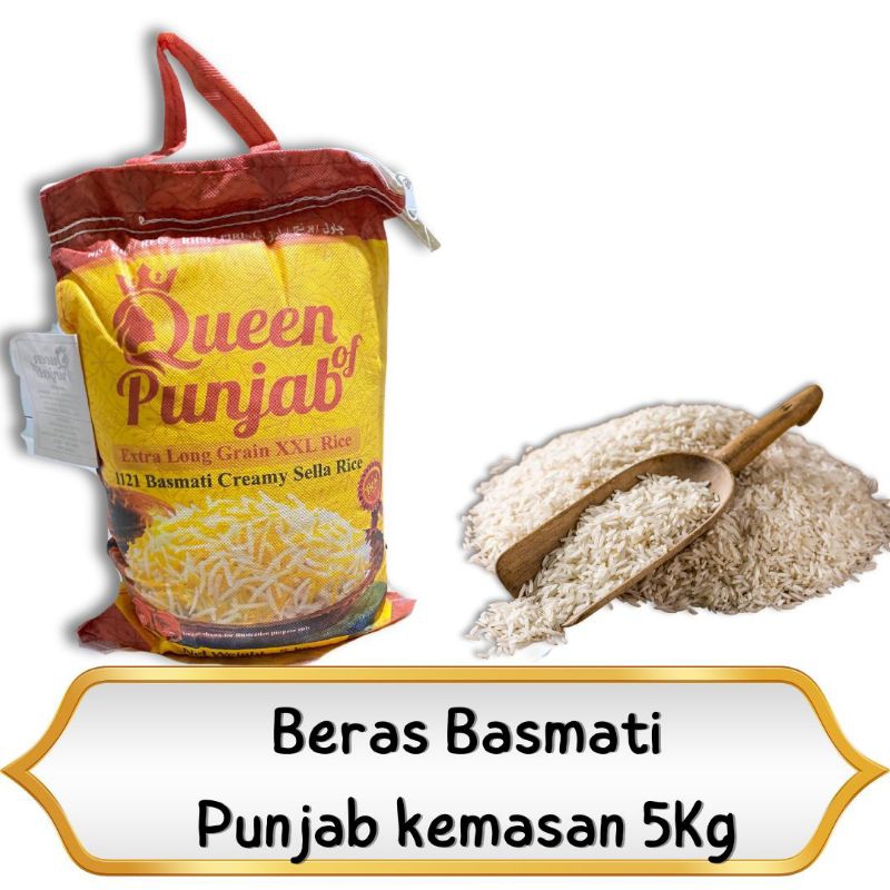 

OLEH OLEH HAJI DAN UMROH 5KG BERAS BASMATI PUNJAB QUEEN I BERAS BASMATI INDIA EXTRA LONG RICE I BERAS KEBULI NASI KEBULI KABSAH I BASMATI ARAB