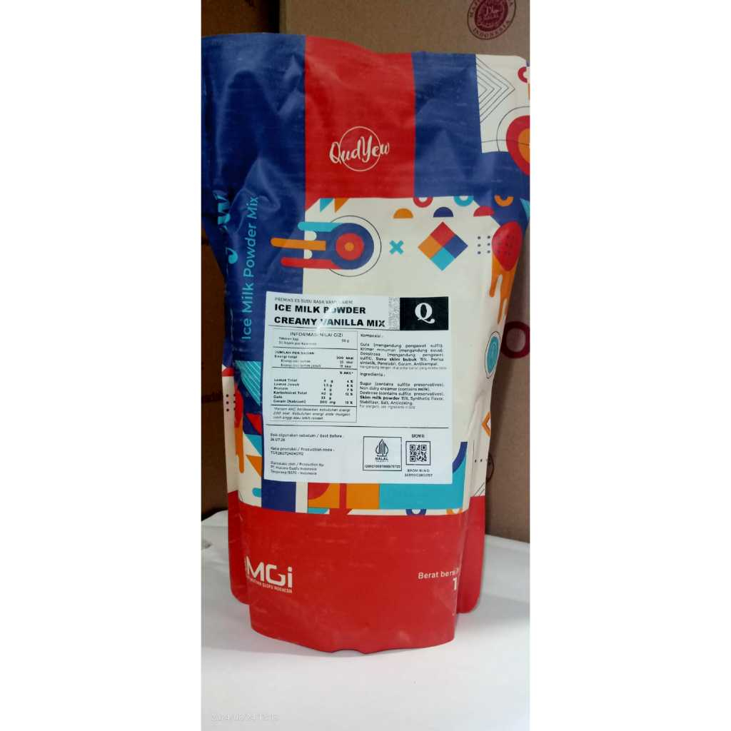 Soft Ice Cream Powder vanilla milky / Bubuk es krim Qudyew Murah