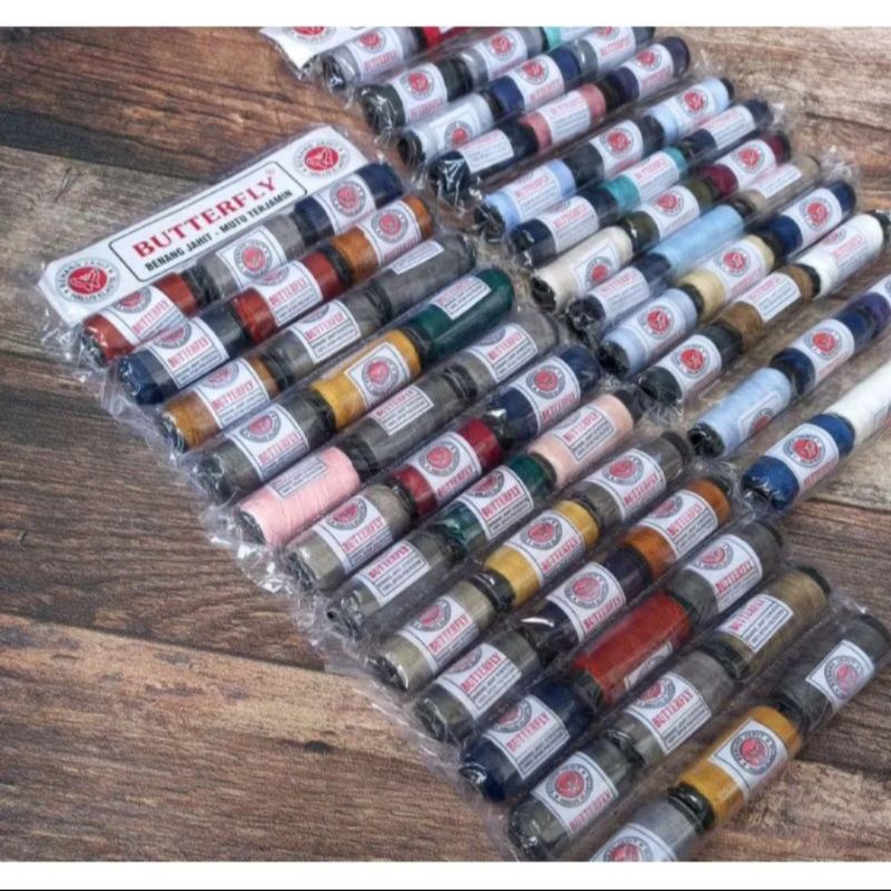 benang jahit / benang jahit cap tambang / benang kaput isi 36pcs 1 lembar