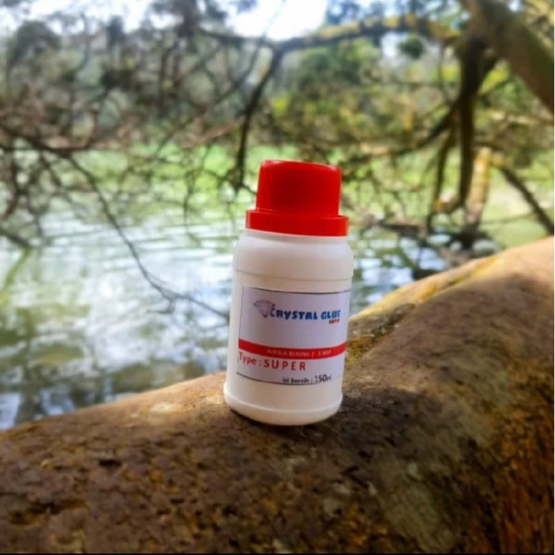 

Lem Acrylic SUPER Bening Crystal Glue 150 ml + suntikan