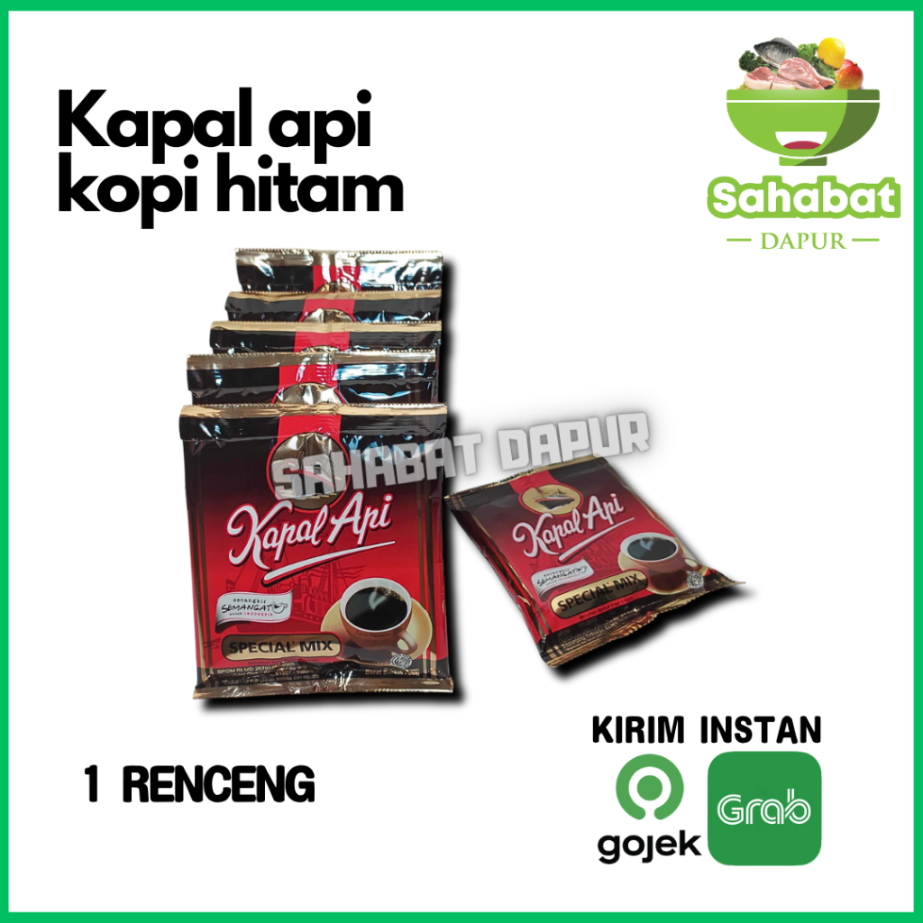 

Kopi Kapal Api / Kopi Hitam 1 renceng 10pcs