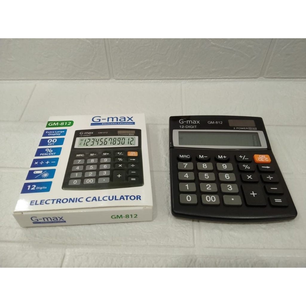 

Kalkulator Besar G-Max Gm-812 12 Digit Angka Calculator Digital