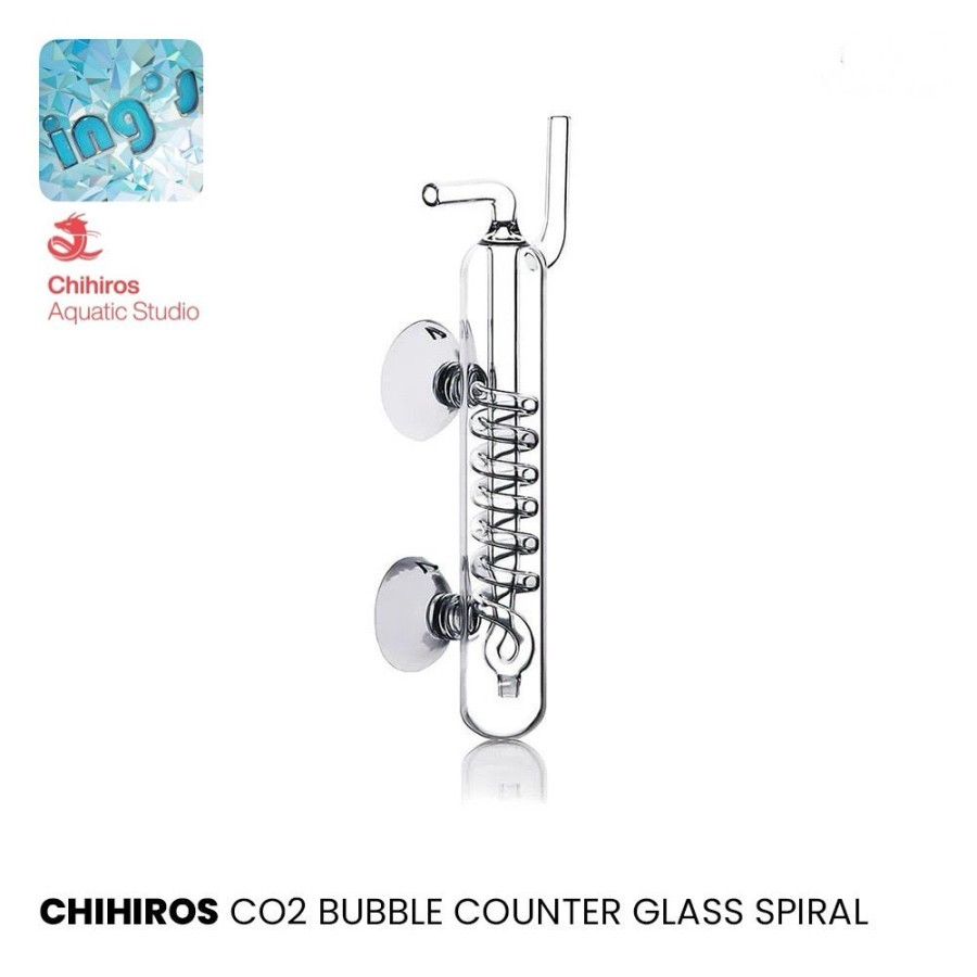 Chihiros CO2 Bubble Counter Glass Spiral for CO2 Regulator (Bubble Counter Kaca Spiral)