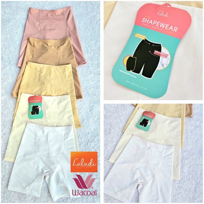 LULUDI by WACOAL KORSET CELANA PENDEK WANITA GIRDLE SHAPEWEAR PAHA PENGECIL PELANGSING MERAMPINGKAN 