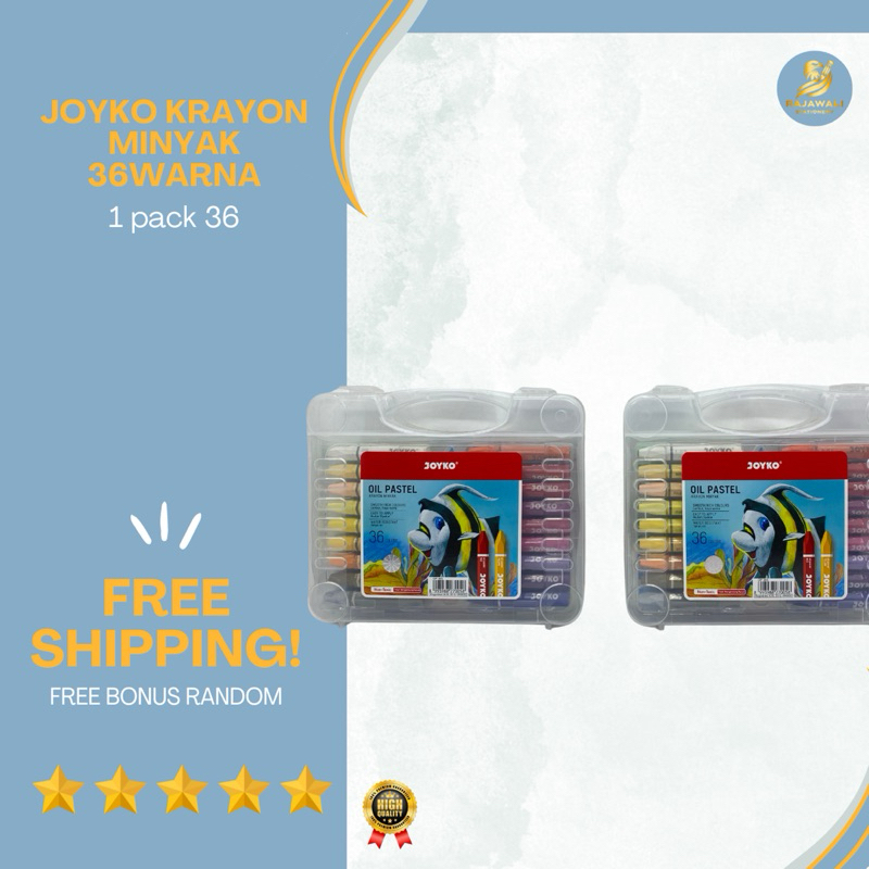 

Joyko Krayon Minyak 36 Warna Harga Terjangkau | Krayon Tahan Air Kualitas Top | FREE BONUS RANDOM!!