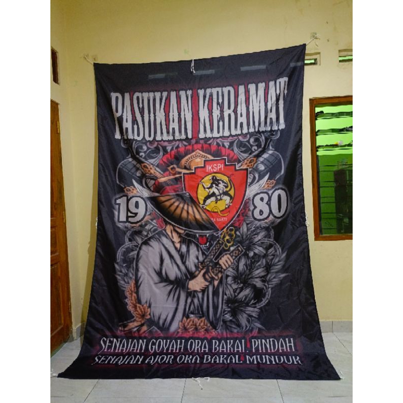 BENDERA FULL PRINTING IKSPI//BISA PAKAI DESAIN SENDIRI//REQUEST DESAIN SUKA SUKA