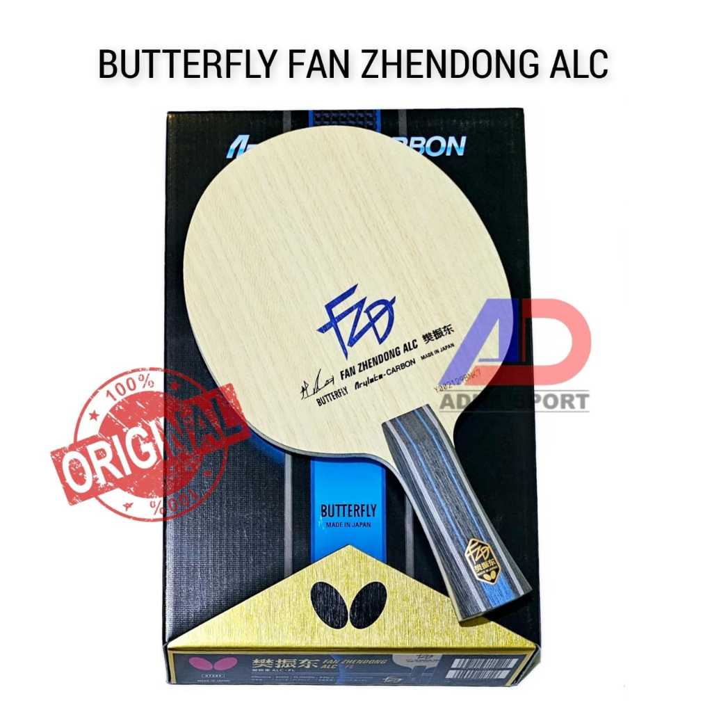 ORIGINAL Butterfly FAN ZHENDONG ALC - Kayu Bet Pingpong Bat Tenis Meja