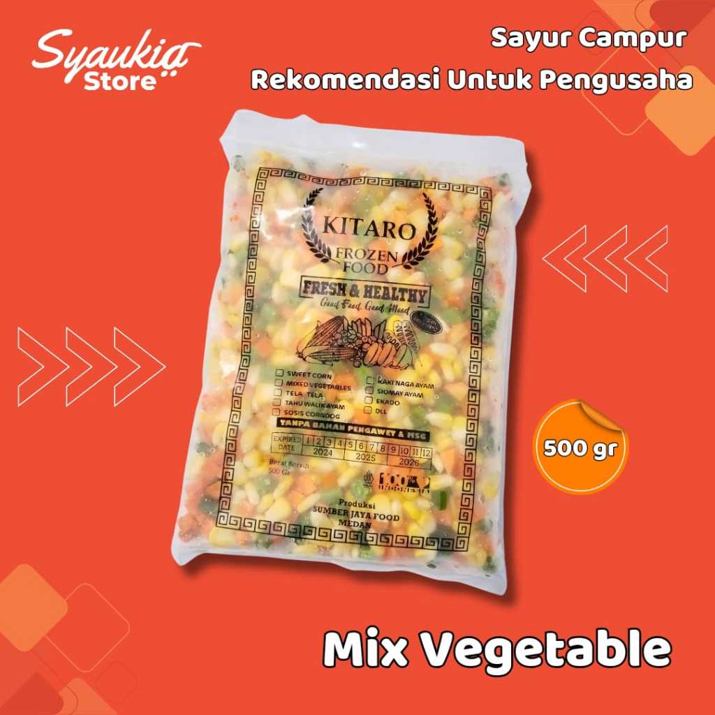 

Mix Vegetables Frozen Sayuran Beku Kitaro 500 Gr