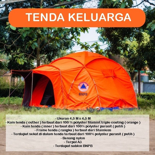 Tenda Vango BNPB , Tenda Keluarga , Tenda Pengungsi Dome , Tenda Kebencanaan, Tenda Rescue , Tenda D