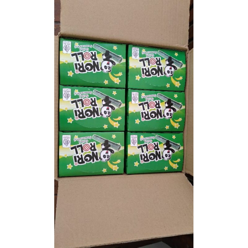 

(Dus) Nori Roll Rumput Laut rasa Original 1 dus isi 6 pack / Nori Roll Rumput laut rasa Original 30 gram isi 12 sachet