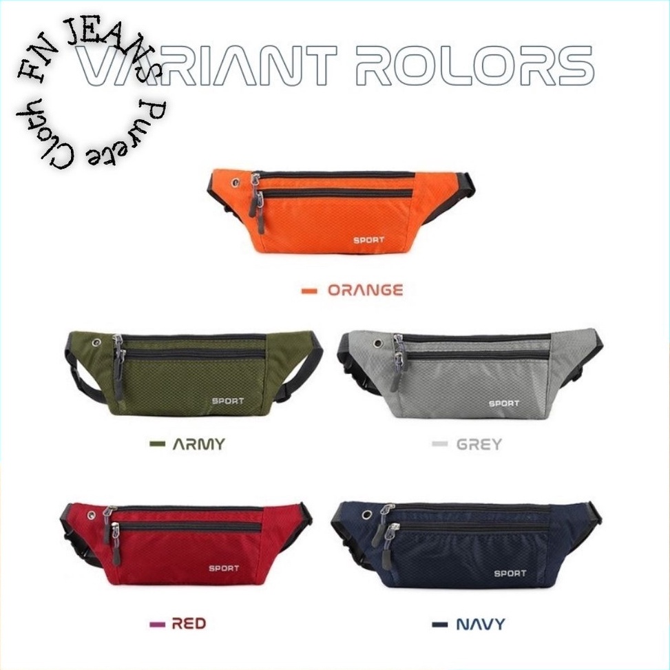 Lagi Tren Tas Waistbag Kecil Pria Wanita Sport Olahraga Tas Pinggang Selempang TPS 2