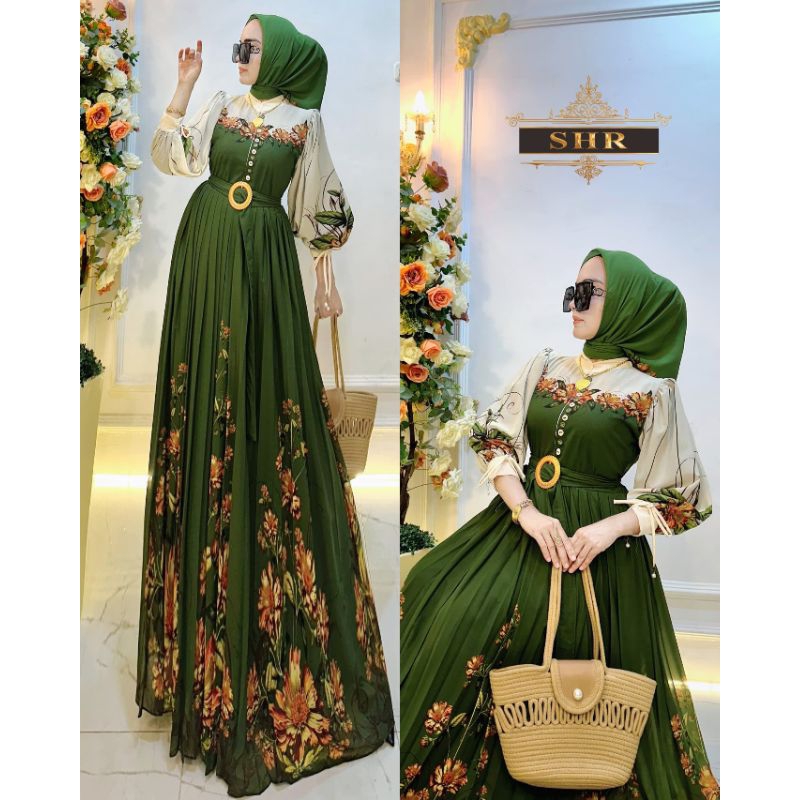 SHR MAXI DRESS GAMIS CANTIK VIRAL