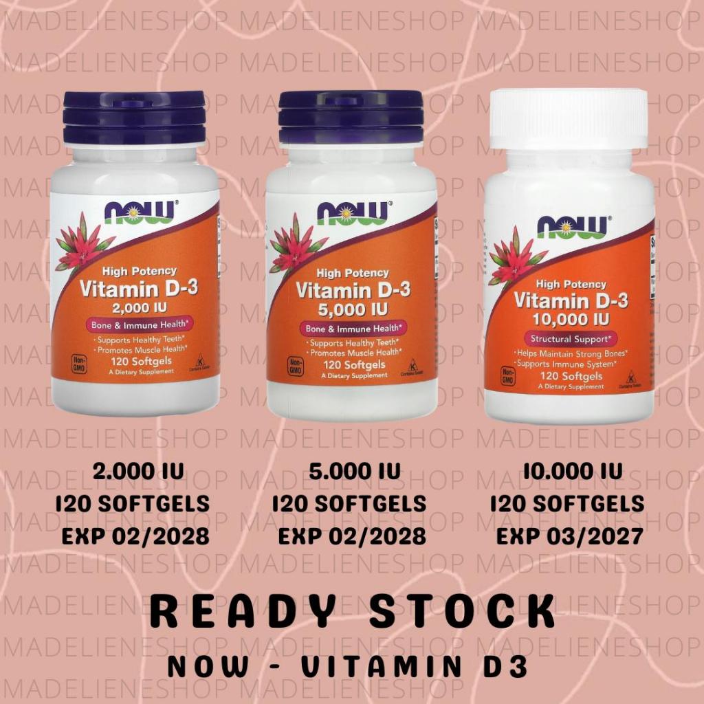 NOW FOODS VITAMIN D-3 HIGH POTENCY 2000IU 5000IU 10000IU