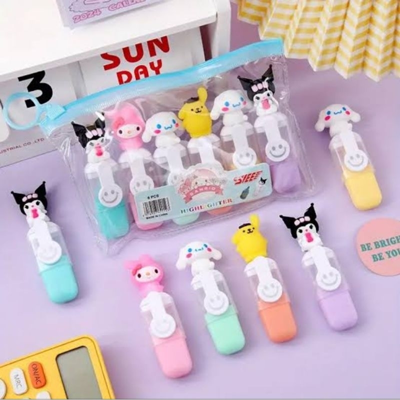 

Cute Mini Highlighter Sanrio Set 6 Pcs Stabilo SY-709-6