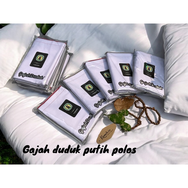 sarung gajah duduk putih polos sarung gajah duduk prismatex sarung putih polos dewasa