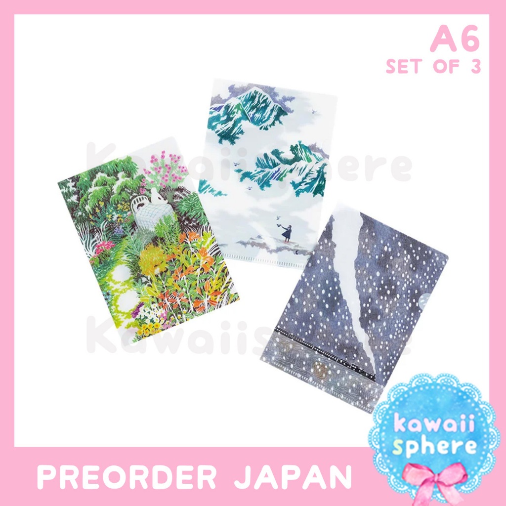 

Hobonichi Clear Folder Set of 3 for A6 Size | iyo okumi | Preorder Japan Hobonichi 2025 Accessories
