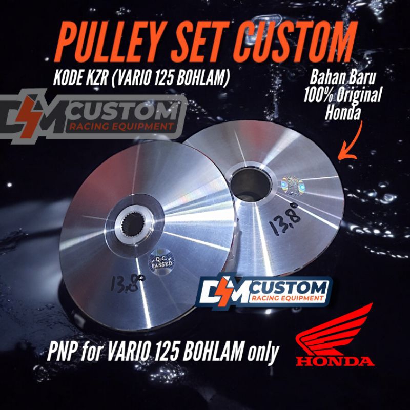 RUMAH ROLLER VARIO 125 BOHLAM KZR PULLEY CUSTOM RACING BUBUT