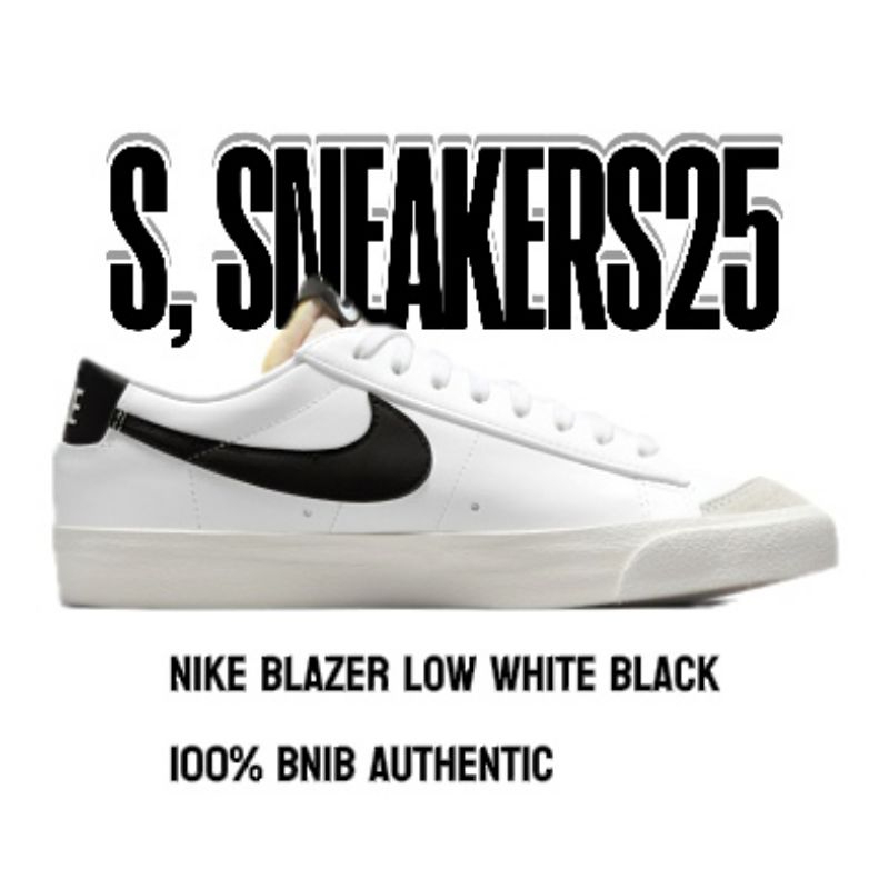 Nike Blazer Low '77 Vintage White Black39 - 44Dropship include free kaos kaki dan bubble wraps