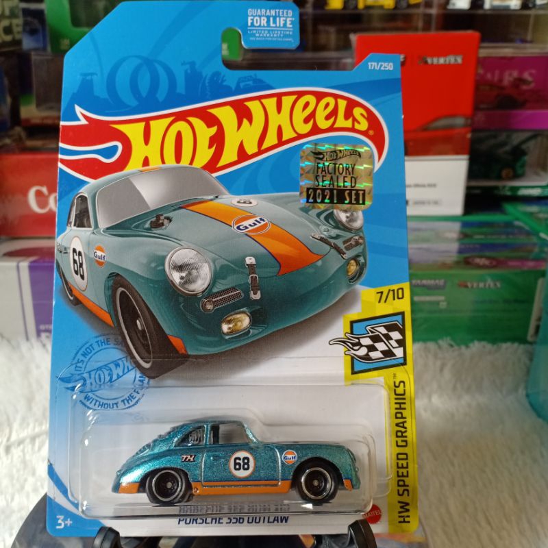 Hot Wheels Porsche 356 Outlaw Gulf Super Treasure Hunt Factory Sealed 2021 THS Original Free Protect