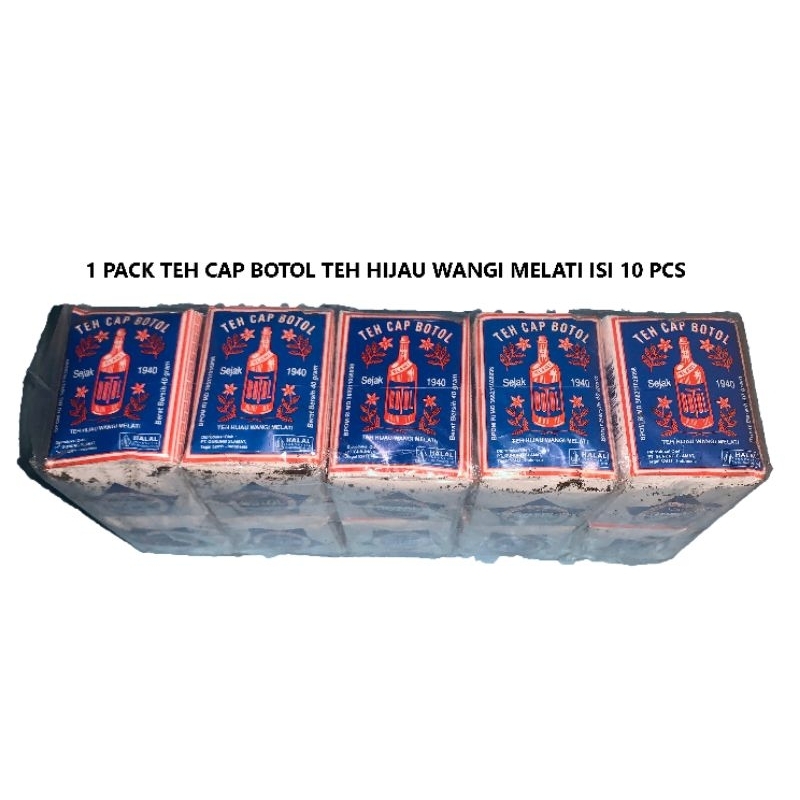 

Teh Cap Botol Teh Hijau Wangi Melati isi 10 Pcs