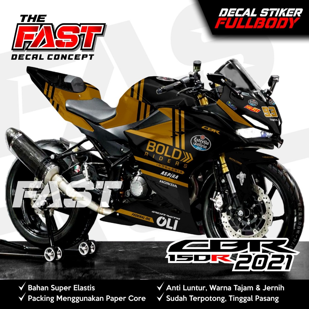 BISA COD Decal Cbr 150R Full Body 2021 Simple Keren Stiker Cbr 150R 2021 Full Body Striping Cbr 150R