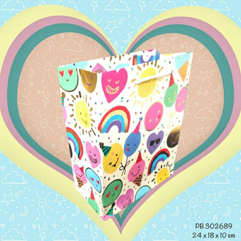 

TOKO ANQA-Tas Kado Gift Bag Paper Bag 24x18x10cm PB 302689