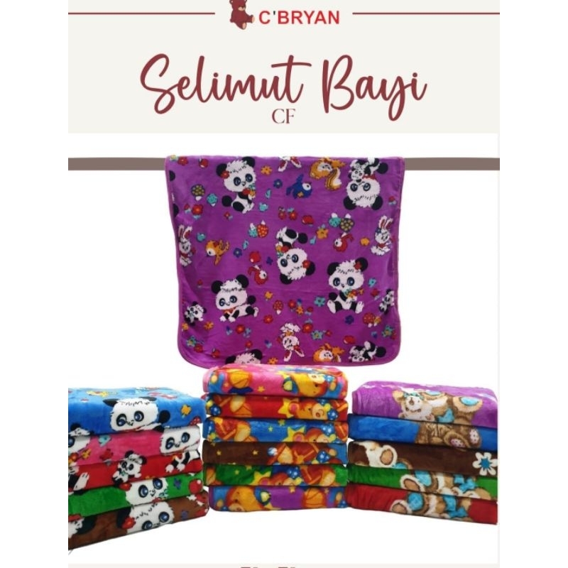 Terbaruuu Selimut bayi bulu halus dan lembut merk C'BRYAN-Selimut bayi halus