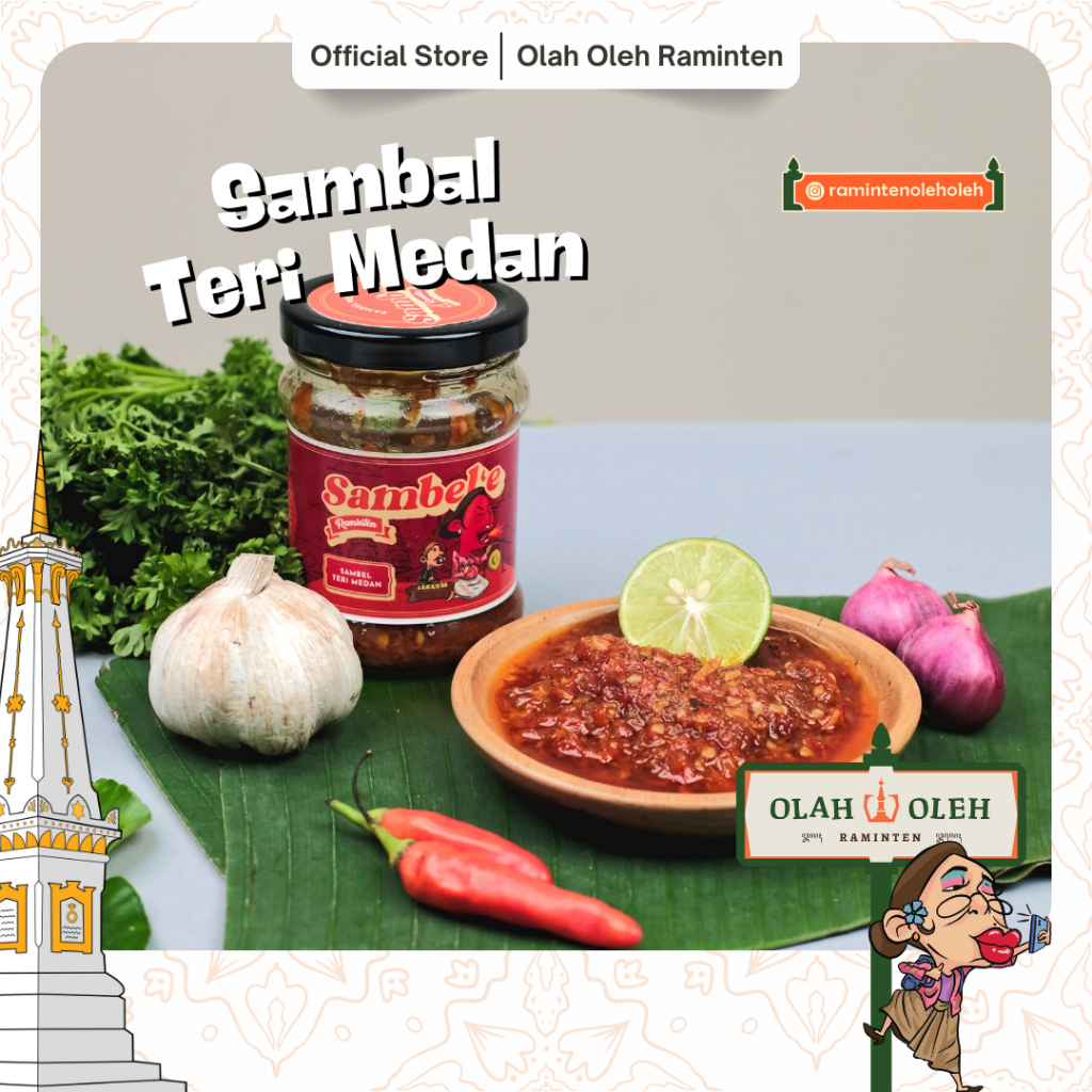 

Sambel Teri Medan Raminten by Hamzah Batik 185 gr