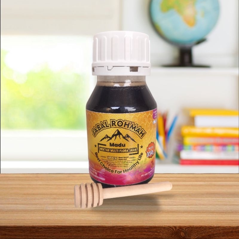 

350Gr Madu Asli Murni Multiflora Java Grade A 100% Jabal Rohmah Alami Pure Natural Raw Honey
