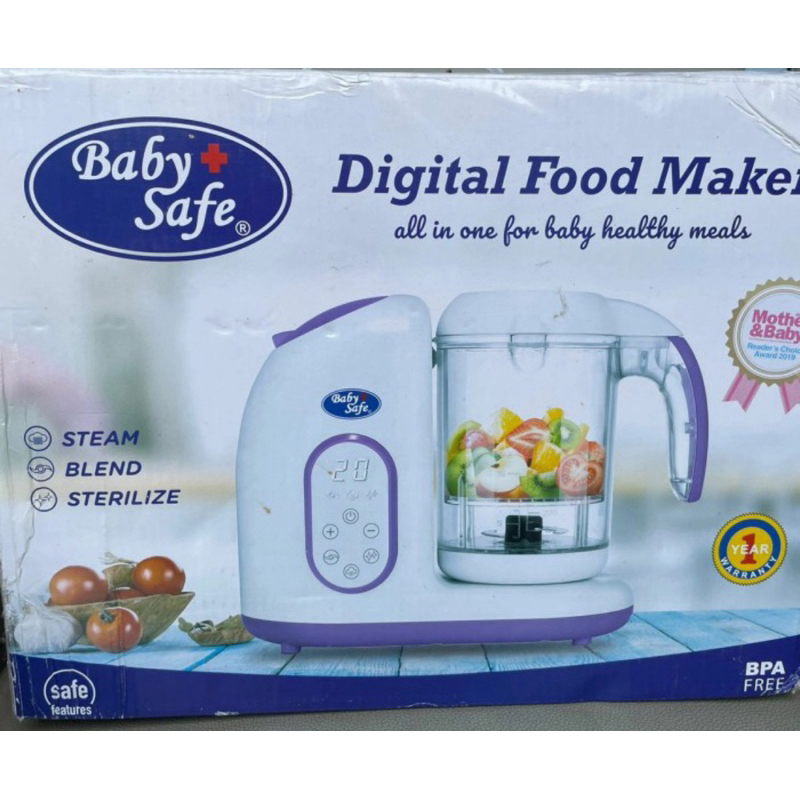 Preloved Digital Food Maker / Food Processor Baby Safe
