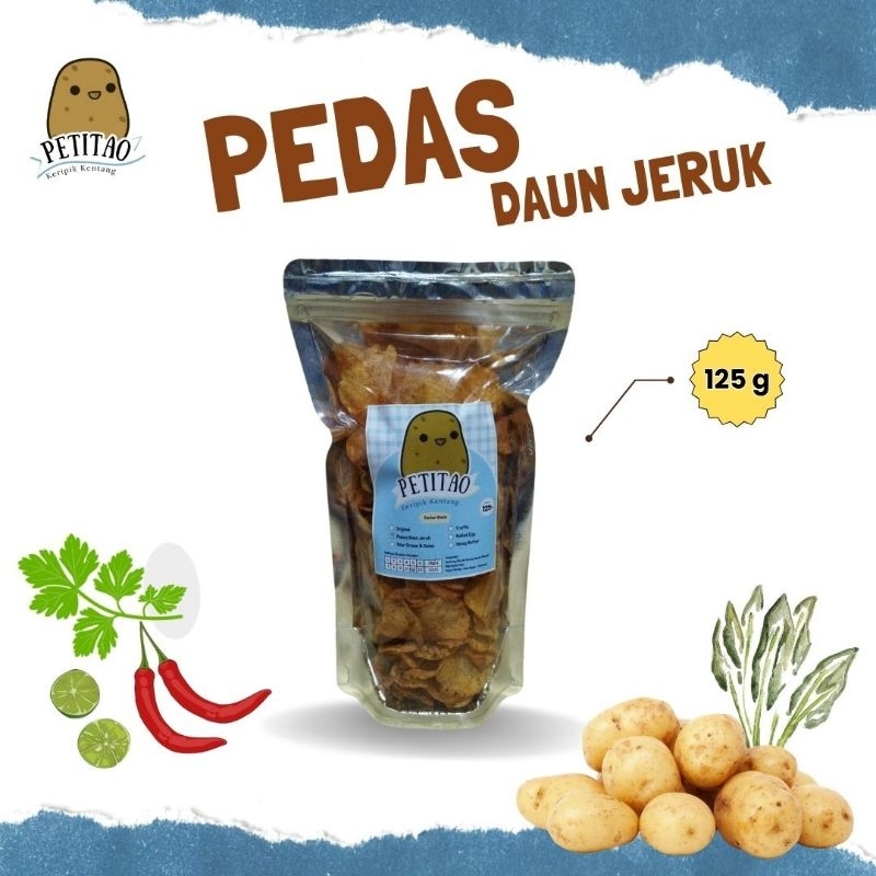 

PETITAO KERIPIK KENTANG 125g - Pedas Daun Jeruk