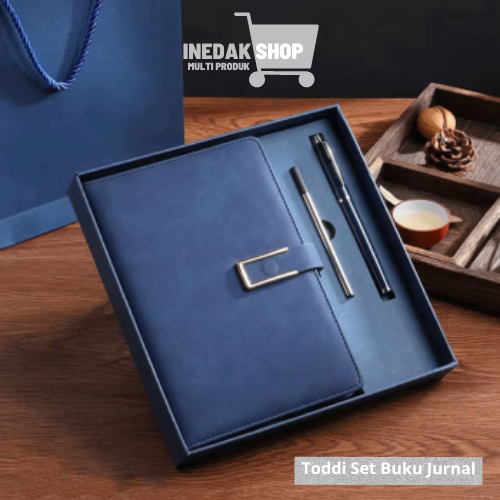 

Toddi Set Buku Jurnal Leather Notebook Diary A5 80GSM 200 Halaman - JG663