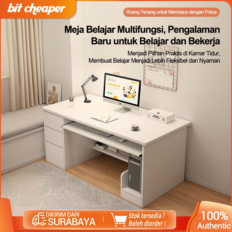 meja tulis sederhana meja komputer/Kokoh dan menahan beban tinggi meja komputer minimalis/Desain sud