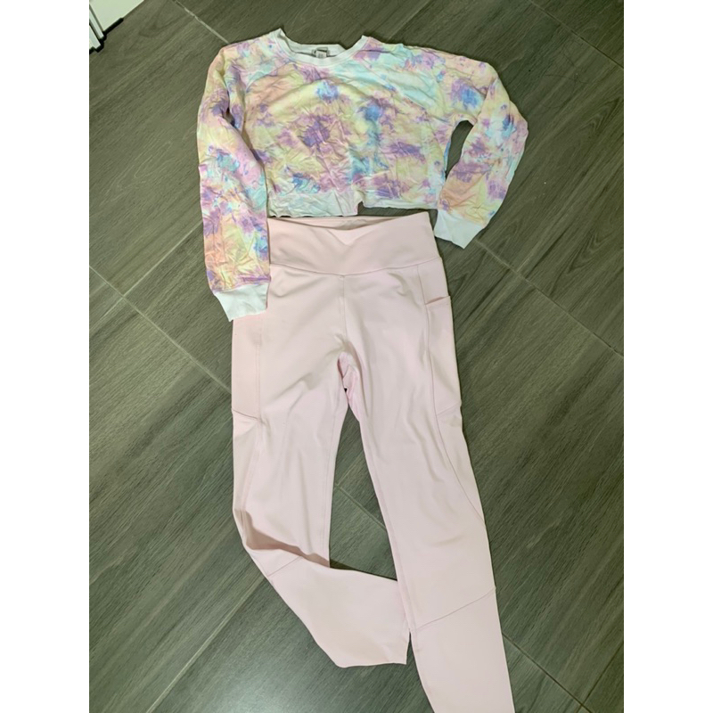 PRELOVED LEGGING OLAHRAGA DAN BAJU OLAHRAGA CROPTOP