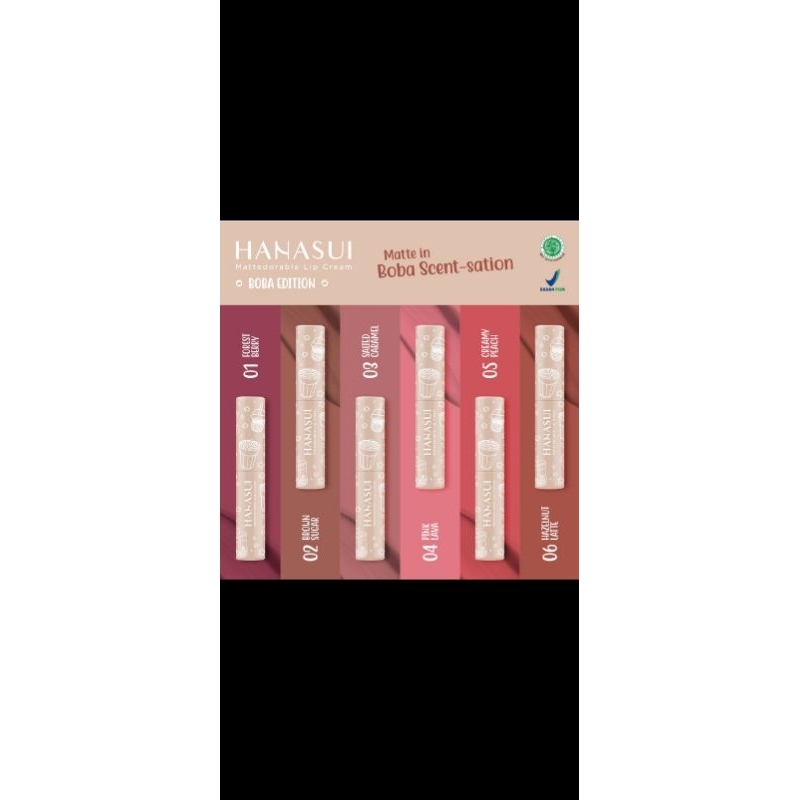 lipstik hanasui boba edition COD