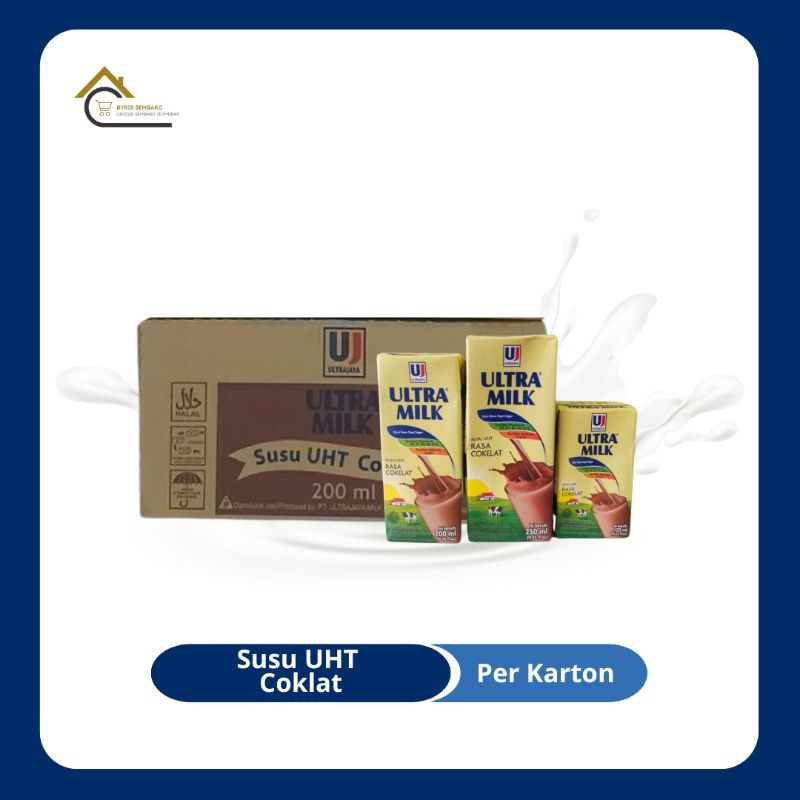 

ULTRA MILK SUSU UHT COKELAT 250, 200, 125 ML | PER KARTON