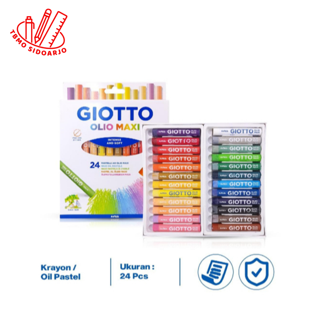 

TBMO Giotto Olio Maxi 24 Colors / Crayon 24 Warna 293800