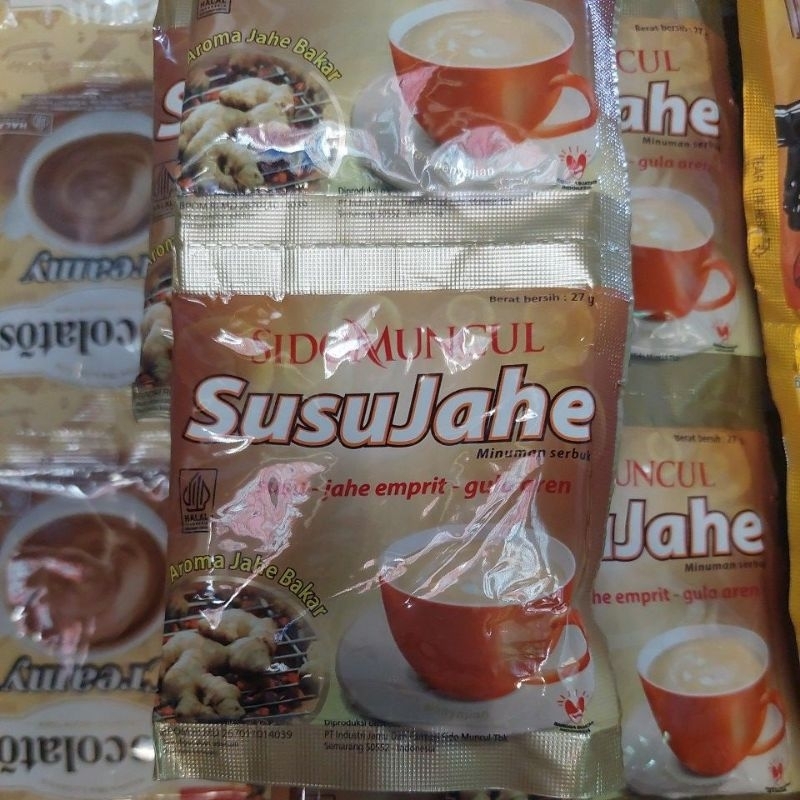 

SUSU JAHE SIDO MUNCUL KEMASAN RENCENG ISI 10 SACHET X 27 GRAM