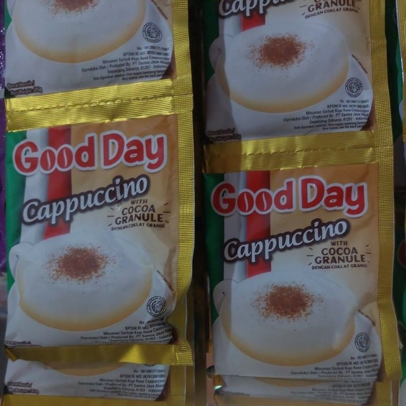 

GOODDAY Cappuccino ISI 10 SACHET X 25 GRAM