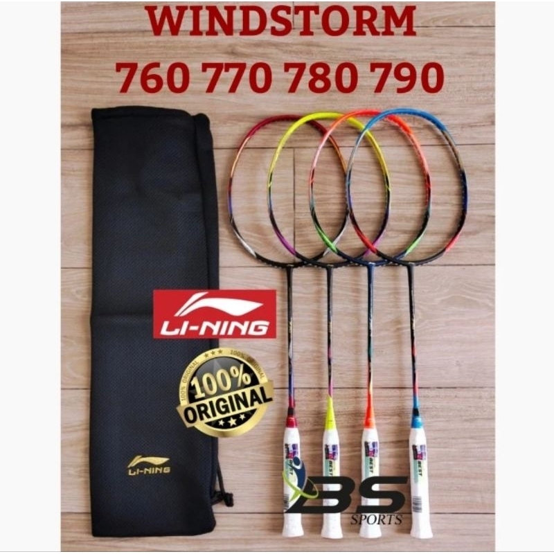 RAKET BADMINTON LINING WINDSTORM NANO 760 770 780 790 LITE 100% ORIGINAL PRODUCT