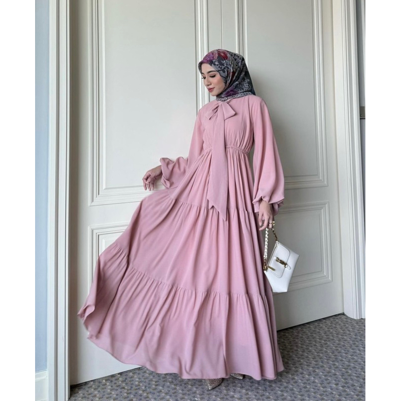 Preloved/PL NWT Gonegani Zayana Dress Dusty Pink size L